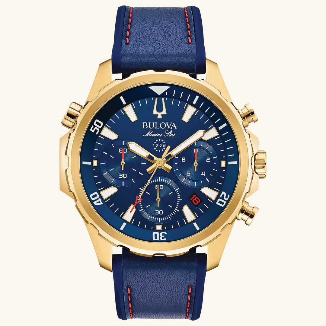 Marine Star Series B, Blue Dial
