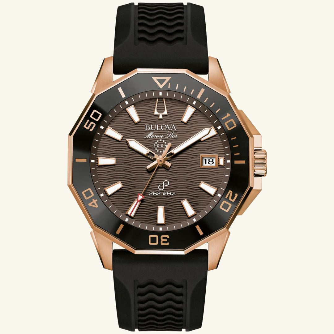 Marine Star Series C, Rose Gold & Brown Dial