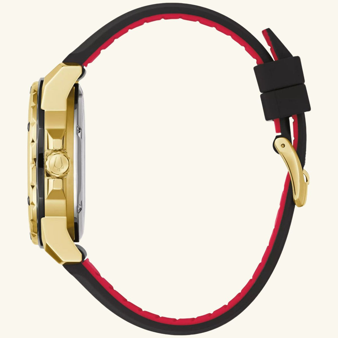 Marine Star Series A, Gold-Tone with Black Strap