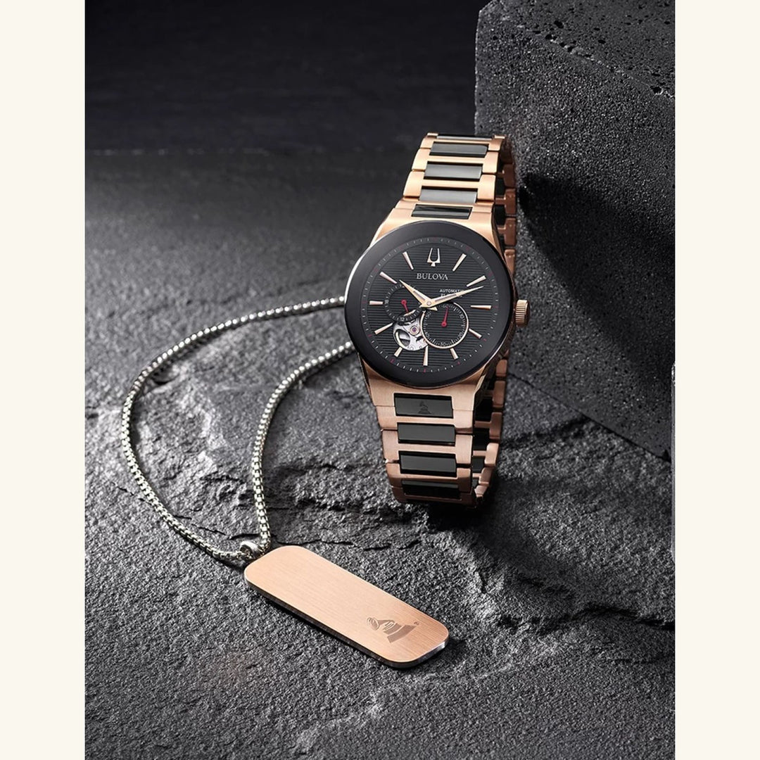Millennia Latin GRAMMY®, Black Dial with Rose Gold