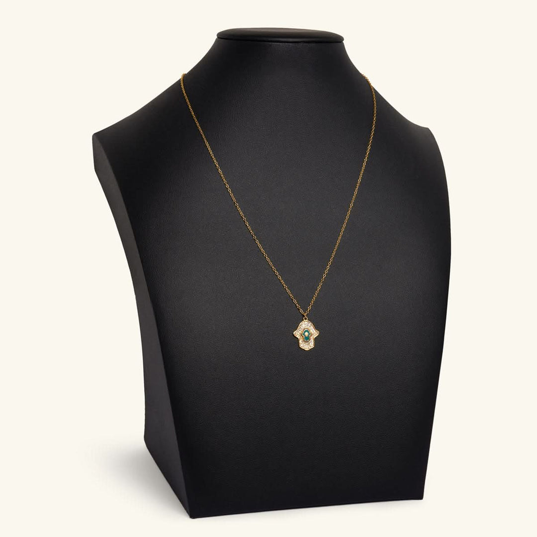 Gold Hamsa Hand Necklace