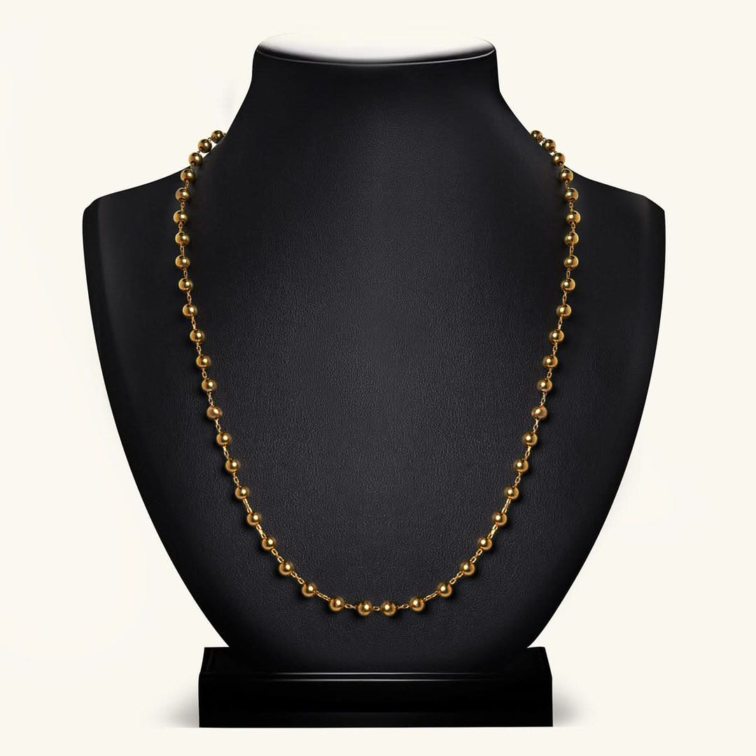 Gold Classic Bead Necklace