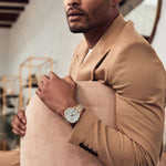 Load image into Gallery viewer, Octava Crystal, Silver &amp; Gold Dial
