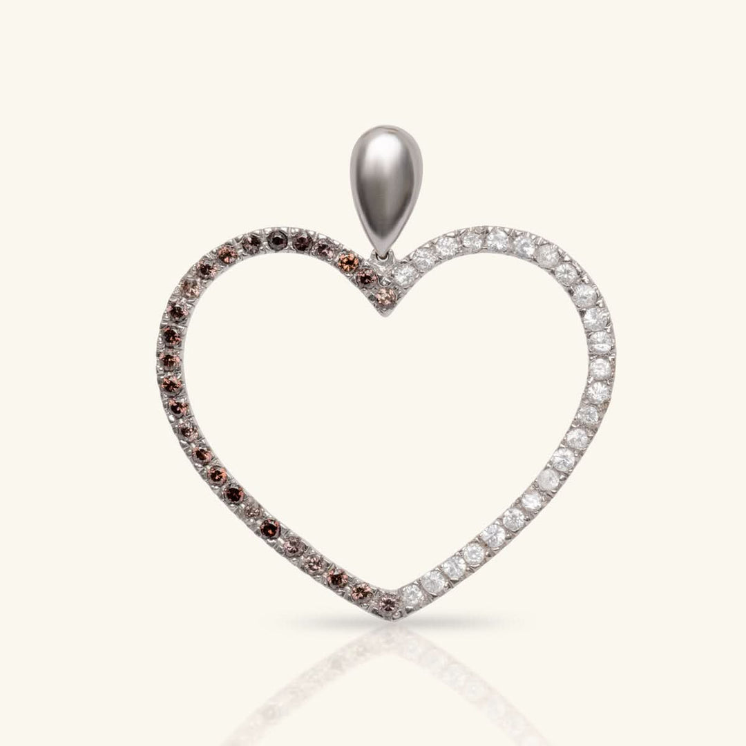 White Gold Heart Pendant