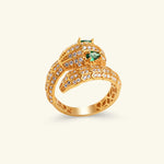 Load image into Gallery viewer, Emerald Serpent Majesty Ring
