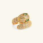 Load image into Gallery viewer, Emerald Serpent Majesty Ring
