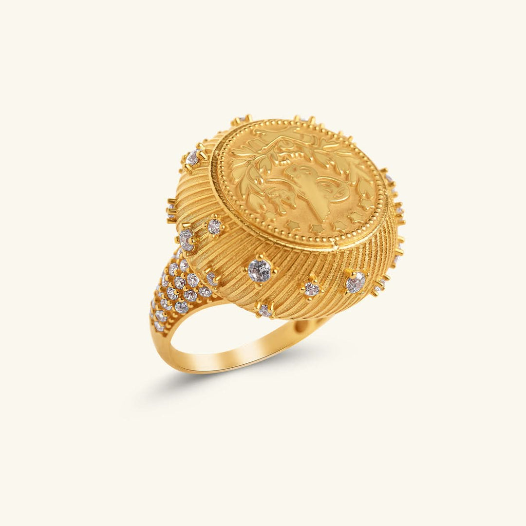 Turkish Coin Luxe Ring