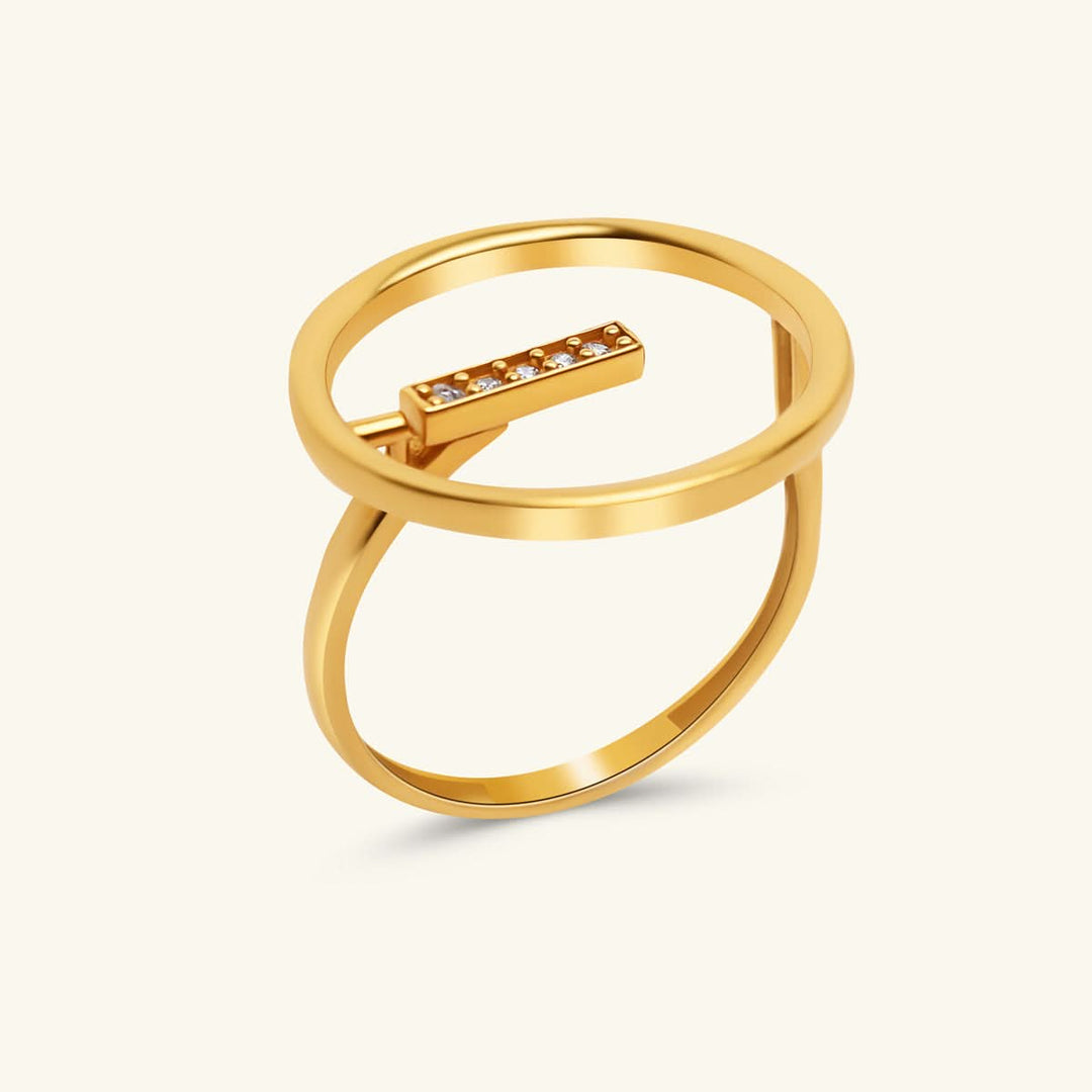 Golden Orbit Ring