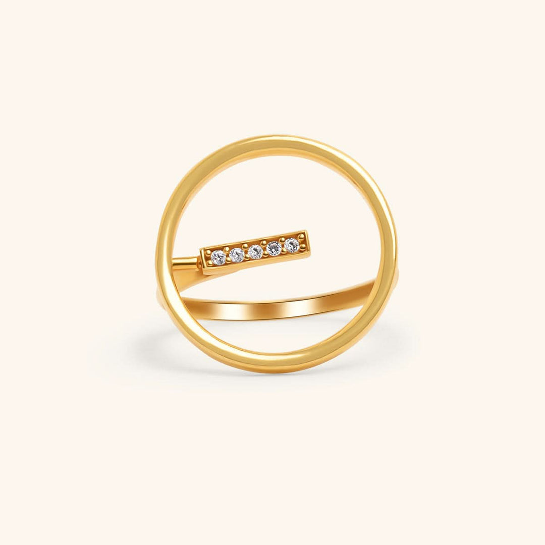 Golden Orbit Ring