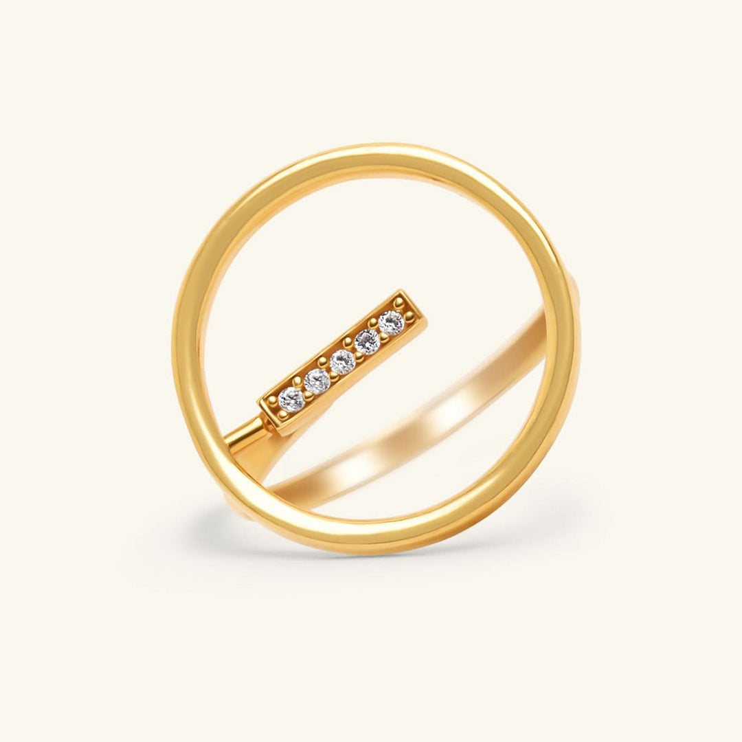 Golden Orbit Ring
