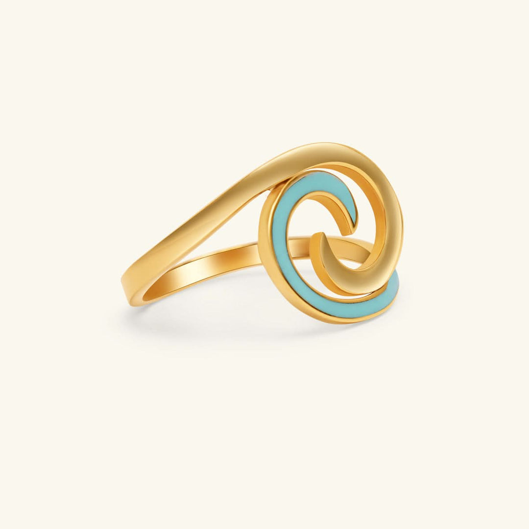 Wave Swirl Ring