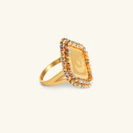 Load image into Gallery viewer, Three-Tone Turkish Coin Ring
