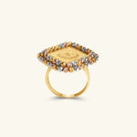 Load image into Gallery viewer, Three-Tone Turkish Coin Ring
