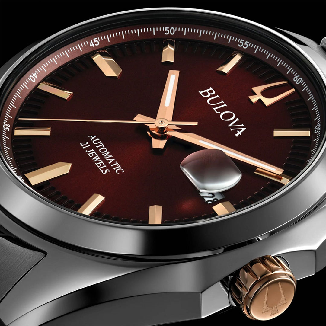 Surveyor – Rose Gold with Red Dial
