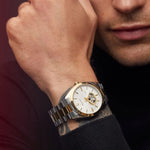 Load image into Gallery viewer, Surveyor Classic – Gold &amp; Silver, Skeleton Dial
