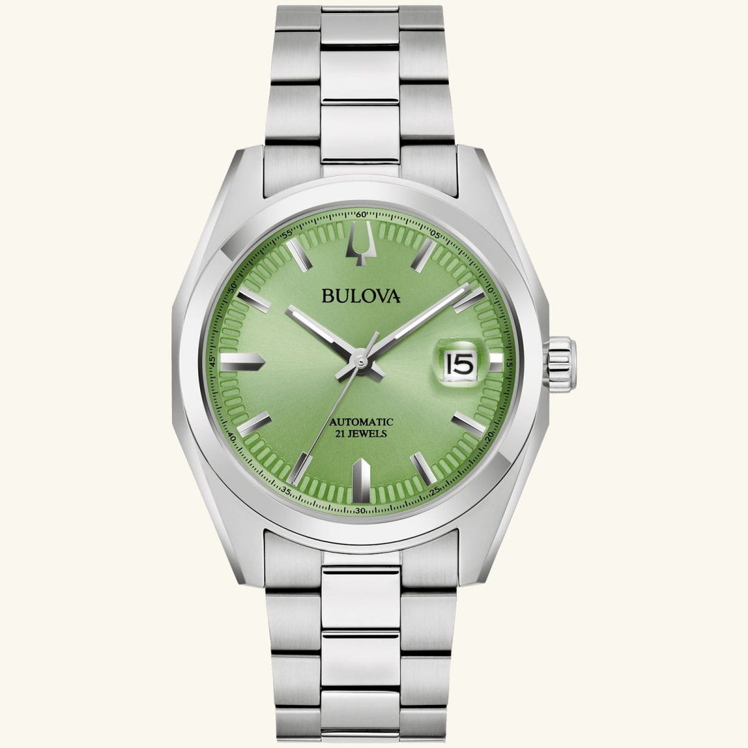 Surveyor – Green Dial, Stainless Steel