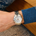 Load image into Gallery viewer, Surveyor – Light Blue Dial, Stainless Steel
