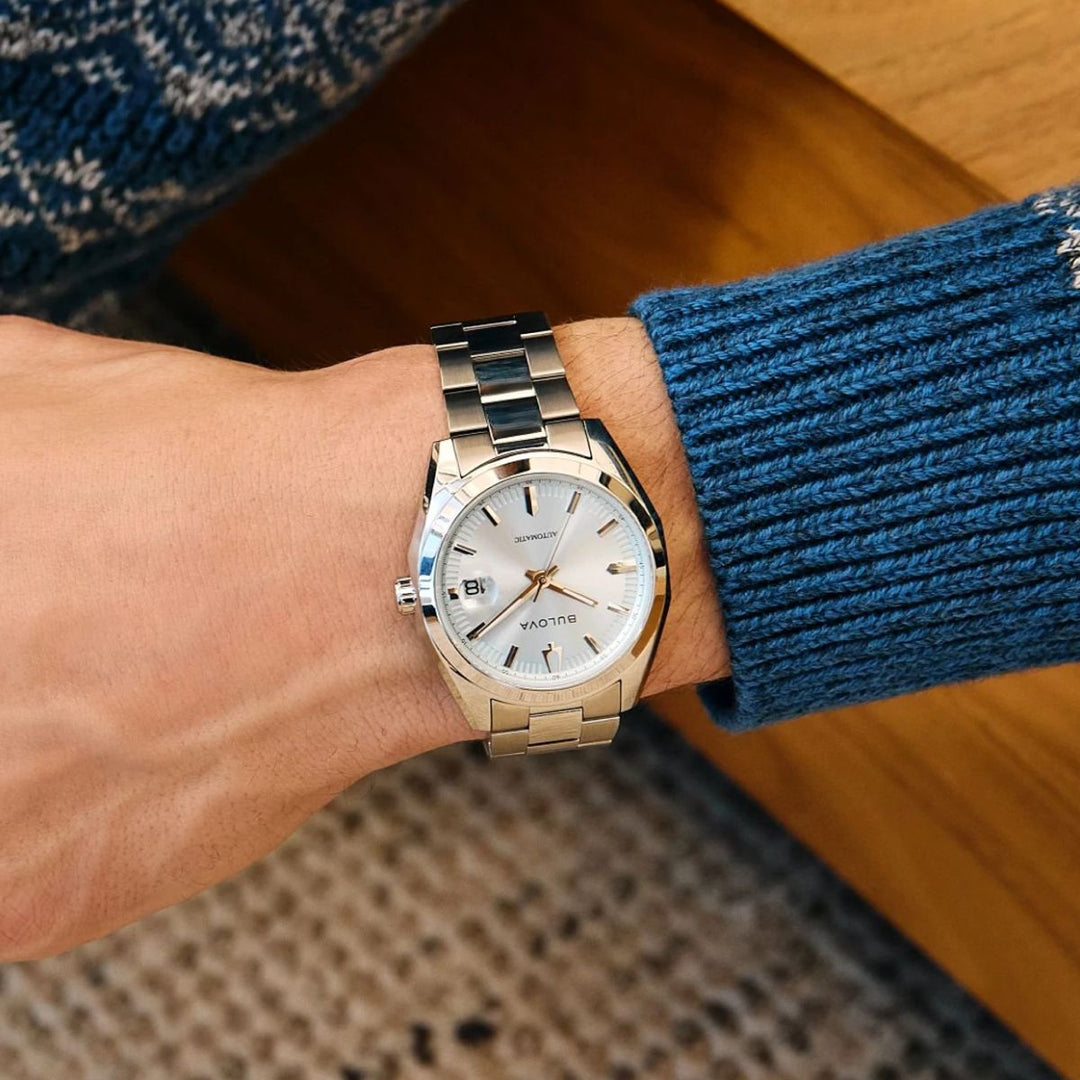 Surveyor – Light Blue Dial, Stainless Steel