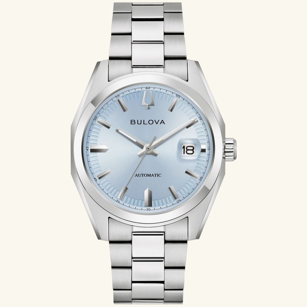 Surveyor – Light Blue Dial, Stainless Steel