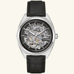 Load image into Gallery viewer, Surveyor – Skeleton Dial, Black Leather
