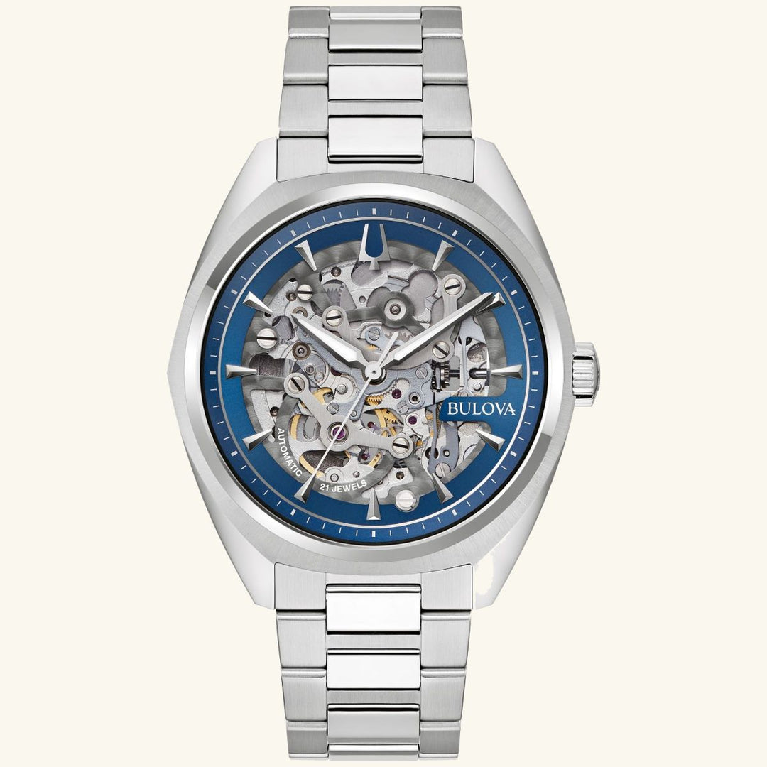 Surveyor – Skeleton Dial, Stainless Steel