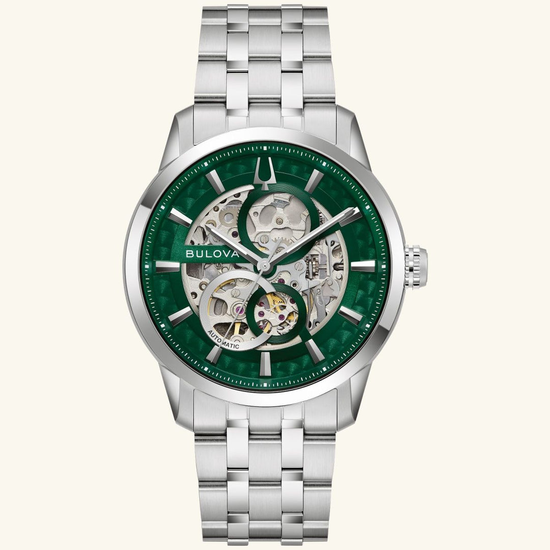 Sutton - Green Dial, Stainless Steel