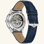 Load image into Gallery viewer, Sutton - Silver Dial and Blue Leather Strap
