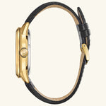 Load image into Gallery viewer, Sutton Classic – Gold Skeleton, Leather Strap
