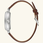 Load image into Gallery viewer, Sutton Classic – Silver Dial, Brown Leather

