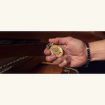 Load image into Gallery viewer, Sutton Pocket Watch – Gold Skeleton Dial
