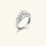 Load image into Gallery viewer, Marquise Diamond Eternity Band in 10K White Gold
