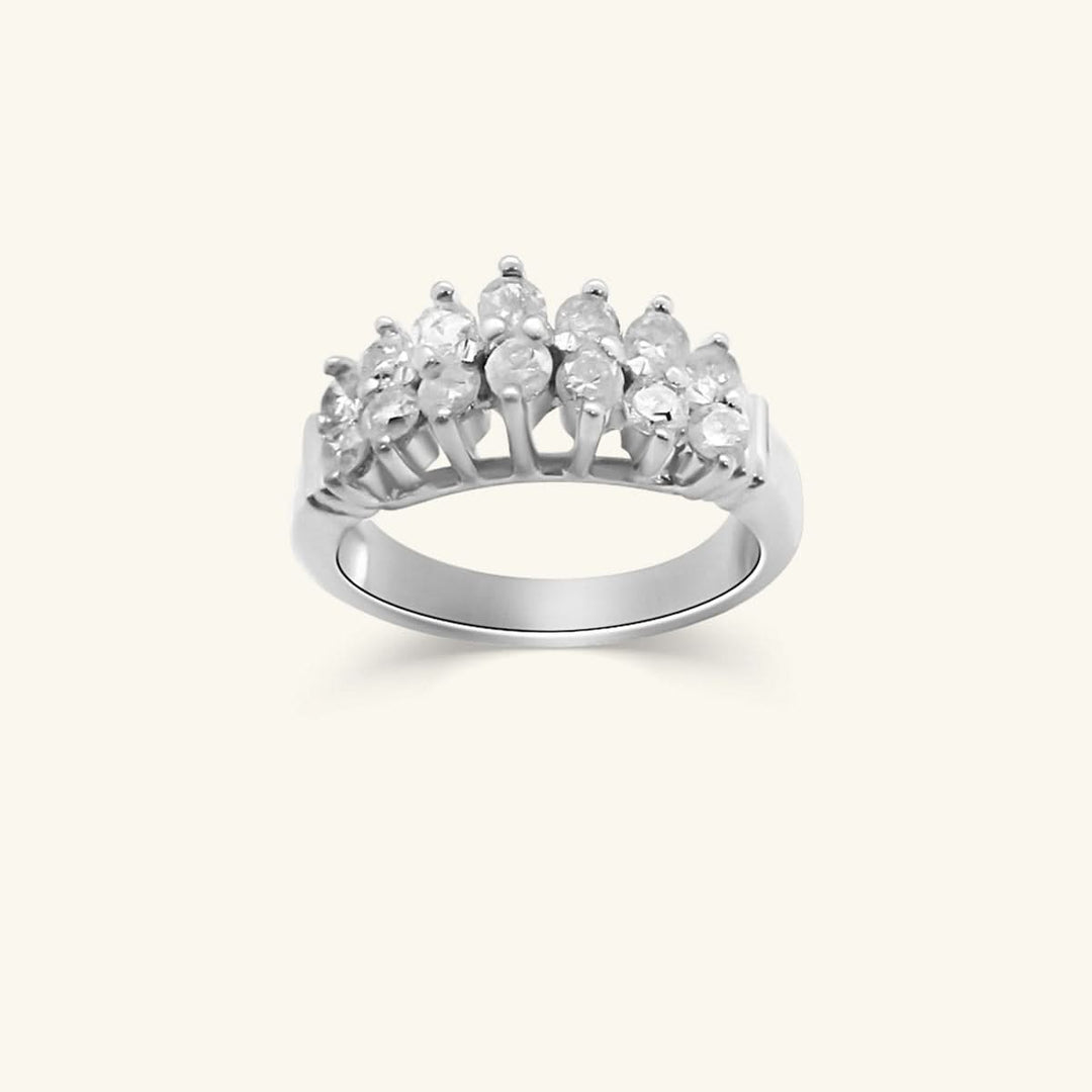 Marquise Diamond Eternity Band in 10K White Gold