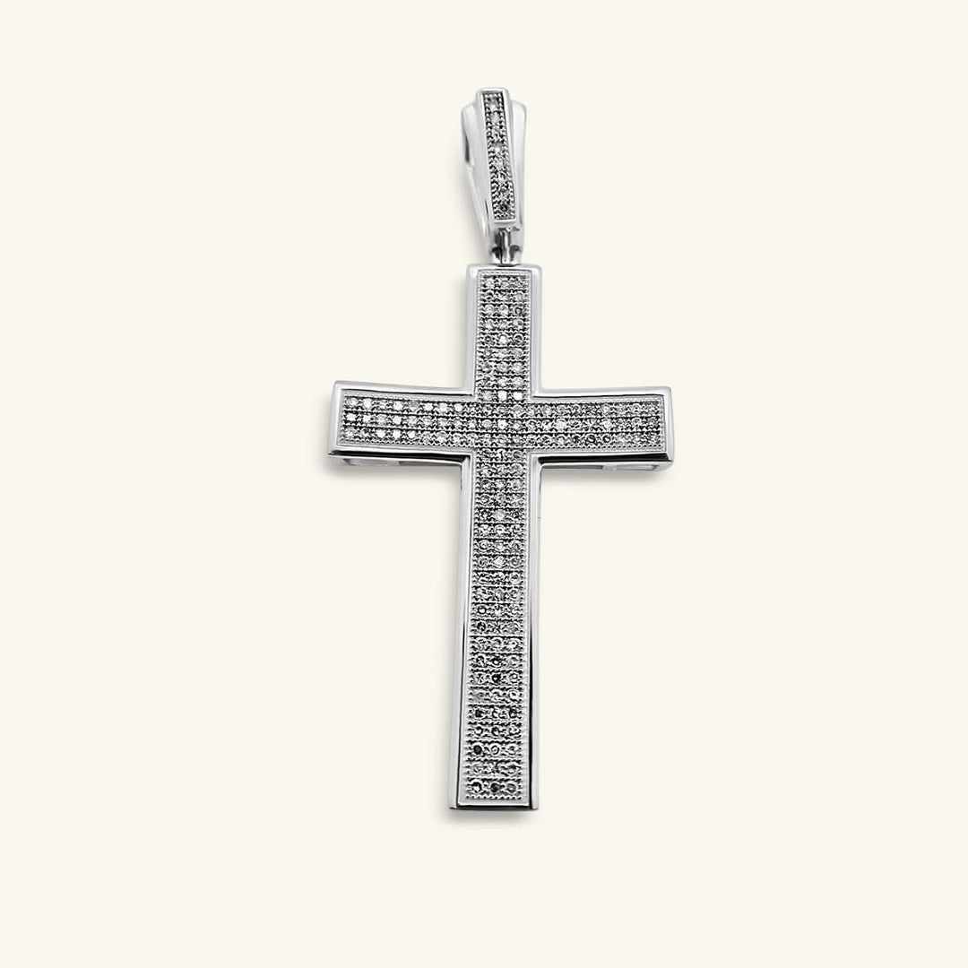 Signature Pavé Diamond Cross Pendant